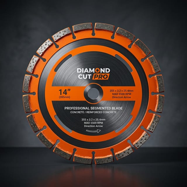 Professional 3D Diamond Saw Blade Render